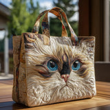 Artizanat Sac - Pisică Albă cu Ochi Albastri