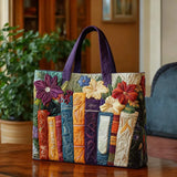 Geantă tote cu quilt - perfectă pentru pasionații de lectură