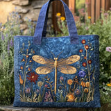 Geantă tote matlasată - Design cu libelul auriu elegant