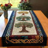 Runner de masă quilt cu design celtic de copac
