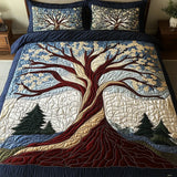 Set de lenjerie de pat cu quilt 3 piese - Armonia Naturii