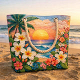 Geantă de plajă artizanală Tropical Breeze
