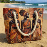 Geantă de plajă artizanală | Melanin Queens Glow