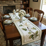 Runner de masă cu quilturi Magnolia în stil rustic