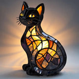 Chat Éclatant au Cœur de la Nuit