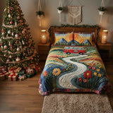 Set de lenjerie de pat vintage cu quilt - 3 piese