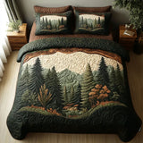 Set de 3 piese cu husă de saltea cu design forestier
