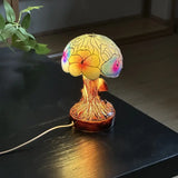 Lampă Boho Chic cu Design Floral Champignon