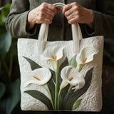 Artisanal Quilted White Bag